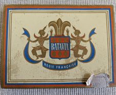 Vintage Batavia Regie Francaise 10 Cigar Tin