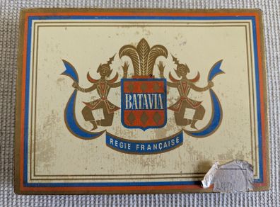Vintage Batavia Regie Francaise 10 Cigar Tin