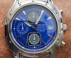 Watch Seiko Chronograph.  Quartz.