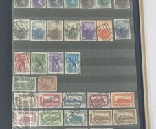 Collection: Belgium (Belgie), Netherlands, Luxembourg, Stamps mainy usd but a few mint on 39 pages