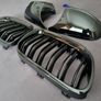 BMW E92 E93 Lci Black Kidney Grilles & Mirror Covers Set Brand New Image 7