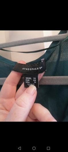 Forest green blouse size 20