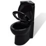WC Ceramic Toilet Bathroom Corner Toilet Black Image 3