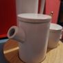 Minimalist Ceramic Coffee Pot and creamer and sugar/conserves pot Image 2