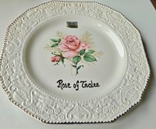 Rose of Tralee 24k Gold hand painted Collectors memorabilia plate