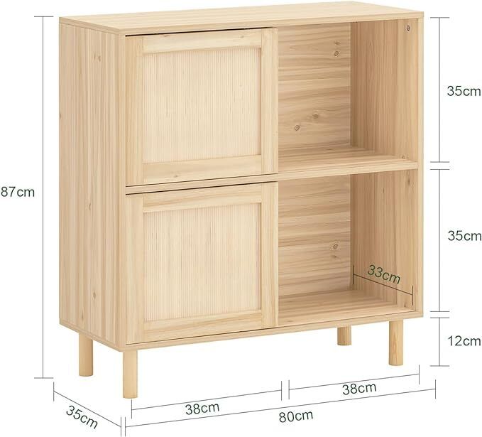 Sideboard With Sliding Doors bamboo