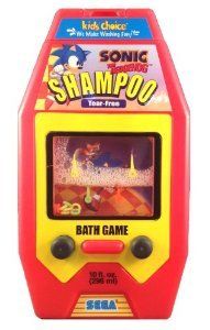 Sonic The Hedgehog Sega 1998 Rare Usa Promo Bath Toy Game Shampoo Bottle Full