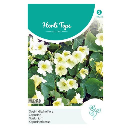 (N) Horti Tops Nasturtium seeds Milkmaid 3g (482222)