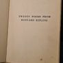 Twenty Poems From Rudyard Kipling. Published  By Methuen & Co. Ltd. London. Soft Cover. In Good Condition. Image 6