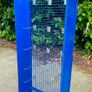 Large Blue Steel Shop Display Stand With 25 Hooks Image 5