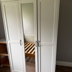 Single Bed and Wardrobe