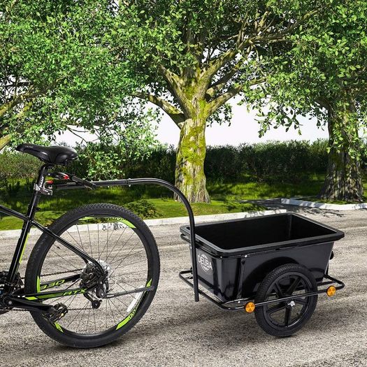 Bicycle Trailer with 90L Plastic Tub - Free Delivery Nationwide