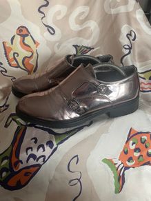 PRIMADONNA Bronze Metalic Patent Flats