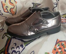 PRIMADONNA Bronze Metalic Patent Flats