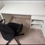 White Desk with Drawers & Storage Image 3