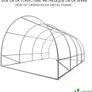 Polytunnel Greenhouse Poly Tunnels Gardening Walk In Pollytunnel Tent with Steel Frame Image 7
