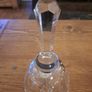 Vintage Cut Glass Bell with Crystal Handle Image 5