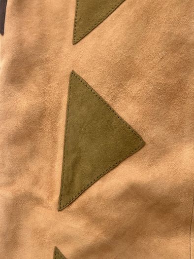 Anna Trzebinski Stunning Cashmere & Suede Wrap
