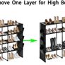 FREE EXPRESS SHIPPING 4-Tier Shoe Rack, Shoe Racks Storage Organizer, Shoe Holder with 6 Side Pockets, Large Shoe Storage Shelves for Wardrobe Bedroom Door Closet Entryway Hallway, Holds Up To 20-24 Pairs Image 2