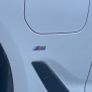 2X BMW M Sport Metal Emblems Matte Black Sticker Side Wing Fender Badge 45X15mm Image 3