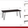 Dorel Owen Retro Coffee Table - Walnut - 5067396COMUK Image 8
