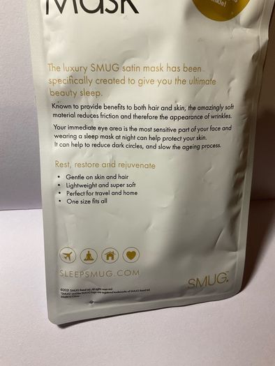 SMUG satin tattoo satin eye mask new in packaging
