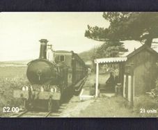 1998 Isle of Man UK2/ 21 units Steam Locomotive No. 4 at Ballabeg Station (Siemens - S30 (Module 34)) Phone Card