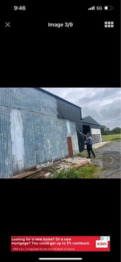 Painting of farm sheds