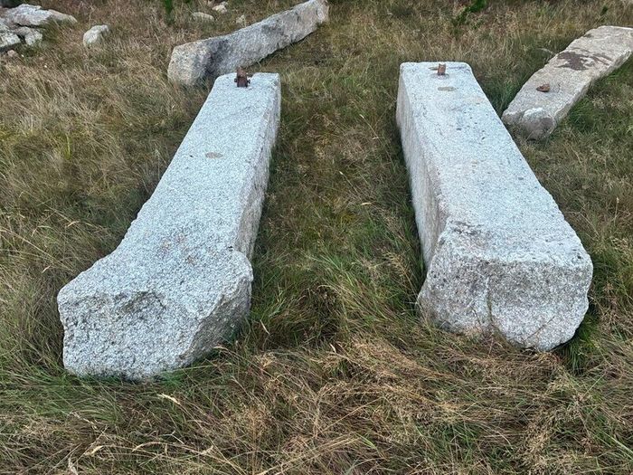 Granite gate pillars