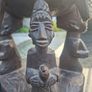 Stunning Vintage African Tribal Hand-carved Hardwood Ebony Divination Bowl Image 4