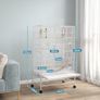 Bird Cage with Stand White Image 3