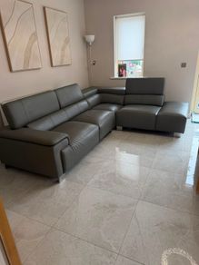 leather l sofa