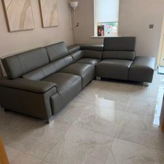 leather l sofa