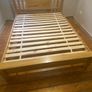 King size oak bed like new Image 3
