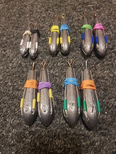 FISHING Grip weights 3oz 4oz 5oz 6oz 7oz. 85g 110g 140g 170g 200g