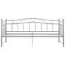 Pull-out Sofa Bed Frame Grey Metal 90x200 cm Image 6