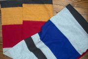 Zara oversized colour block scarf