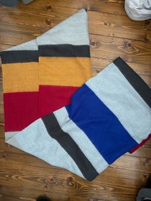 Zara oversized colour block scarf