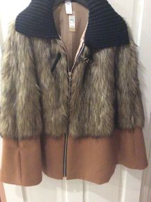 River Island Tan/ Black Cape