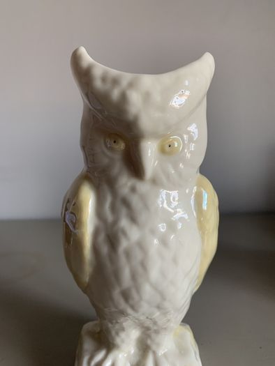 Vintage Belleek Figural Owl
