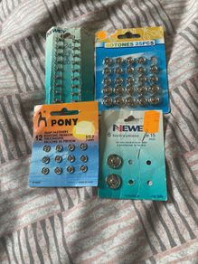 Snap fasteners & hook and eye sewing items