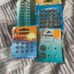 Snap fasteners & hook and eye sewing items