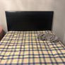 Double Divan Bed with black faux leather headboard Image 3