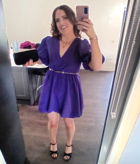 Carraig Donn Purple Bubble dress