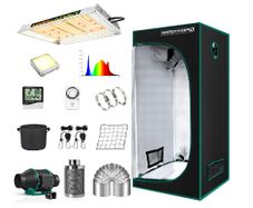 Grow Tent Kit Complete TS600W LED Grow Light LED Grow Lamp 60 x 60 cm Indoor Grow Tent Kit, LEDs Grow Tent Kit Complete