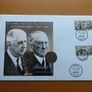 France Germany Joint Issue Treaty On The Cooperation 1963 1988 FDC ( coins cover ) Image 2