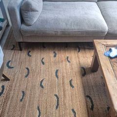 Nordic Knots Jute Rug Hand knotted flatweave design
