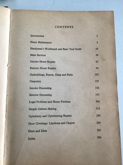 Vintage DIY Books. The Good Handiman's Encyclopaedia plus Home Decorating.