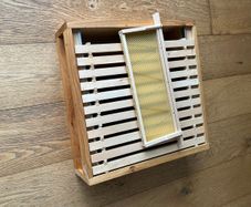 Cedar National Beehive Super Box with 12 built frames