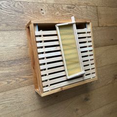 Cedar National Beehive Super Box with 12 built frames